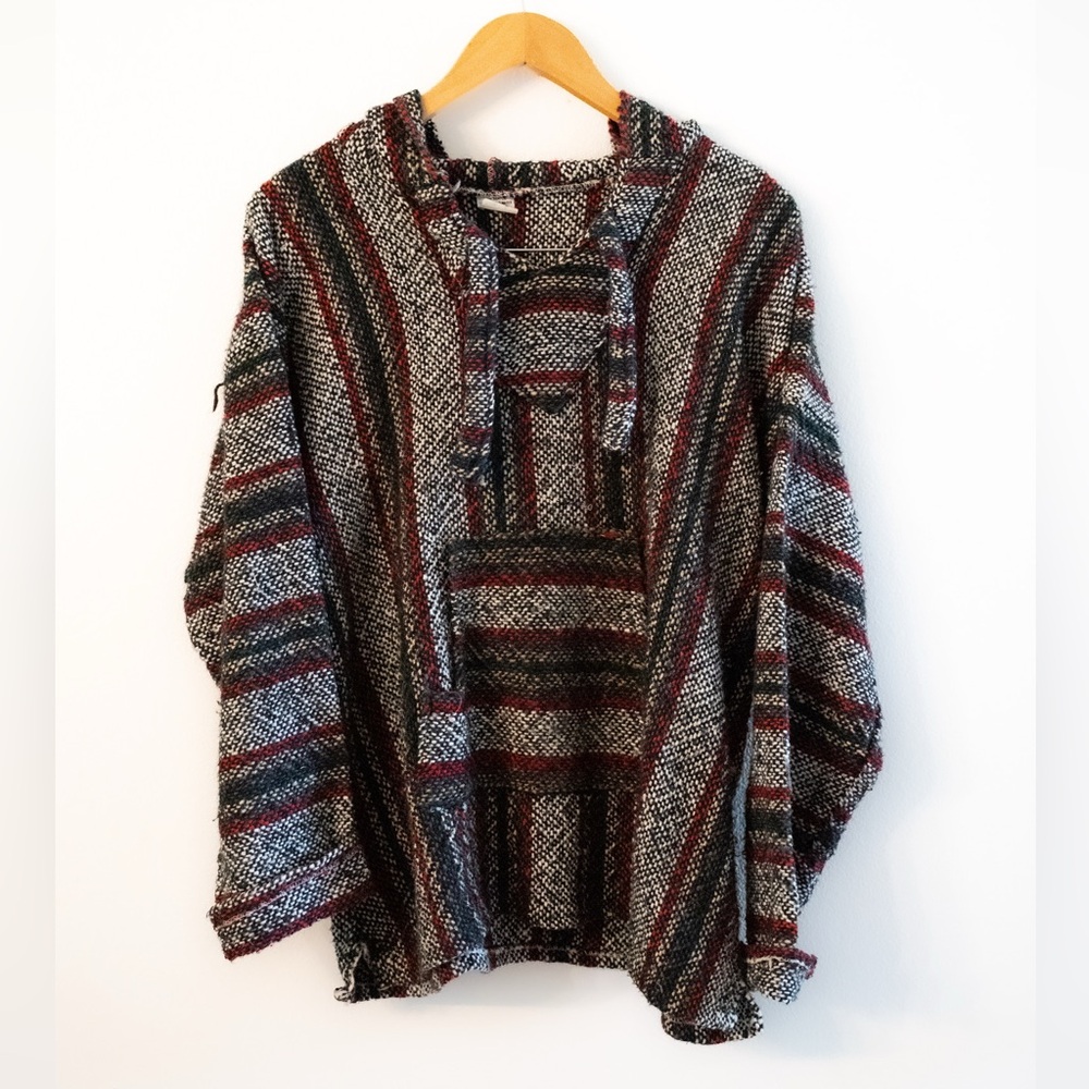 Vintage VEL-MEX Mexican Baja Pullover Hoodie
